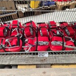 Ca. 10x Spanband Transport Universeel, zware kwaliteit, rood